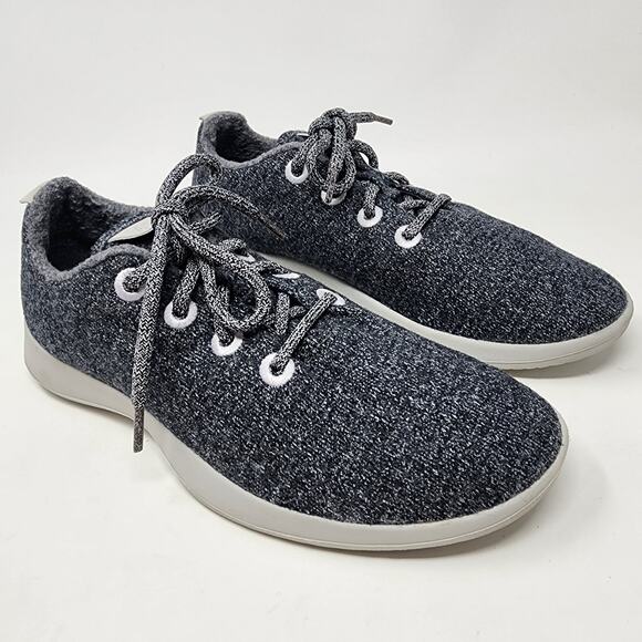 Allbirds Sneakers Women 9M Wool Runners 0319 NV1 Grey Light Grey Sole Low Top - Picture 1 of 9